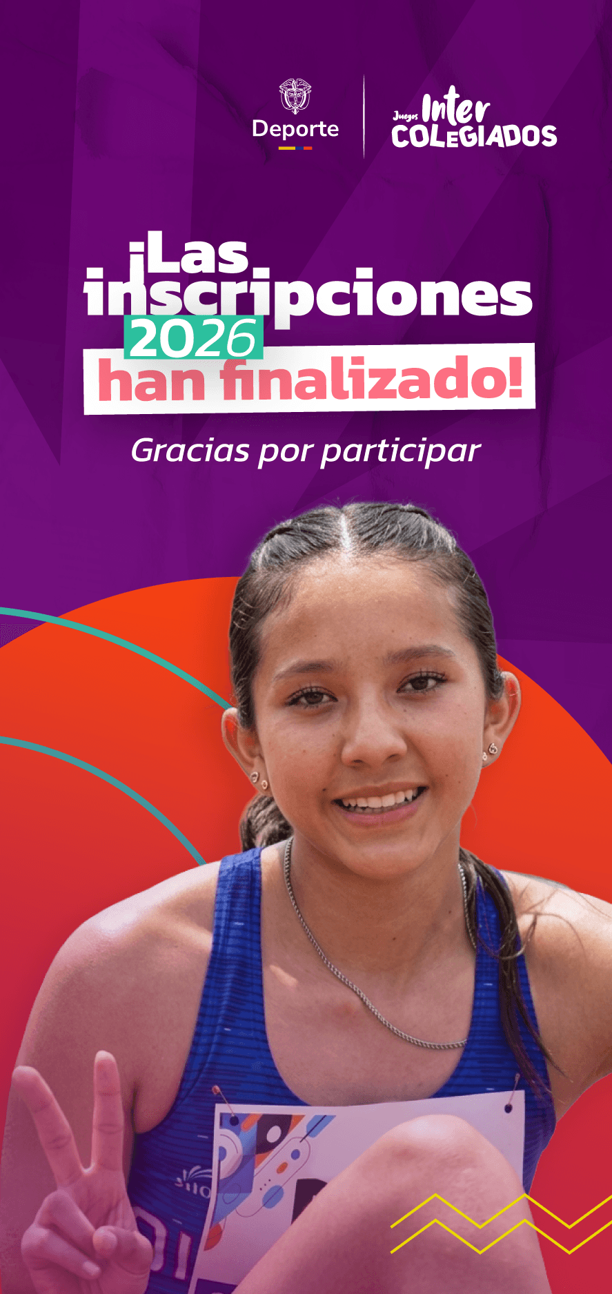 Cierre de inscripciones móvil